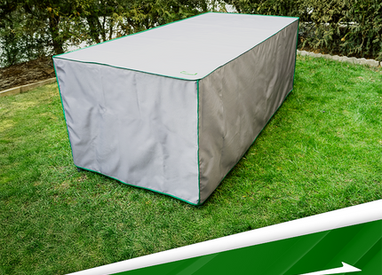 Tafelhoes -Tuintafelcover - Tuinset - Buitentafels - Maat XL - 190 x 90 x 75 Cm - Grijs