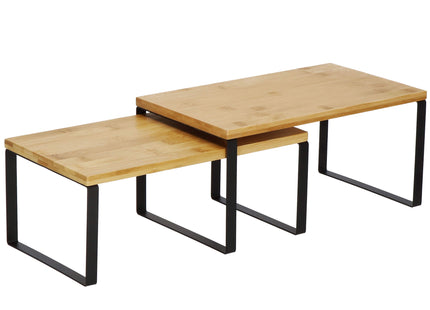 Opberg Planken - Keukenplanken Aanrecht- Kruidenorganizers - 2 Tafelplanken - Bamboe