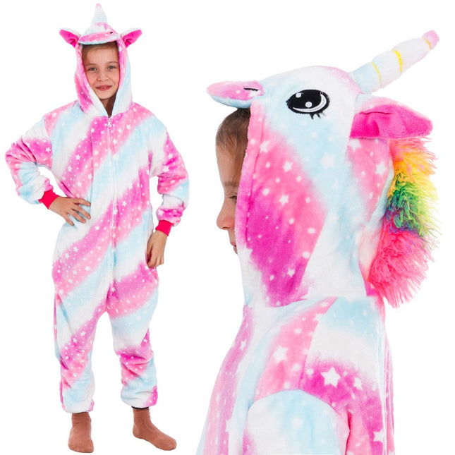 Onesie Kinderen | Eenhoorn | Maat 130/140 | Multicolor
