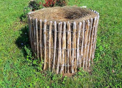 Schapenhek - Tuinhek - Hazelaarhout - 500x90 cm - Paalafstand - 7-9 cm - Bruin
