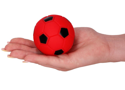 Hondenspeeltje - Hondenbal - Bal - Rood/Zwart - 6,7 cm