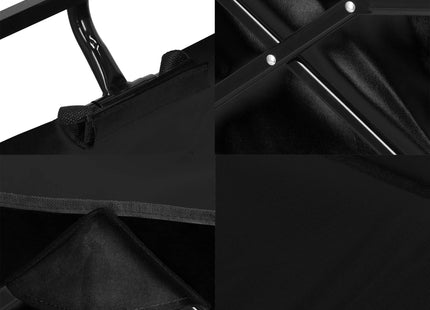 Bolderkar - Opvouwbaar - Strandkar - Tuinkar - Zwart - 80 KG - 90 x 52 x 120 Cm