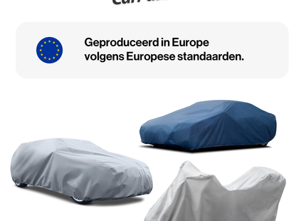 CarPassion Motorhoes - Beschermhoes - Waterdicht & Vorstbestendig - Maat S - Grijs - 205 x 90 x 120 cm