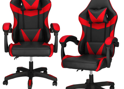 Gamestoel - Ergonomische Bureaustoel -  Verstelbaar - Rood/Zwart