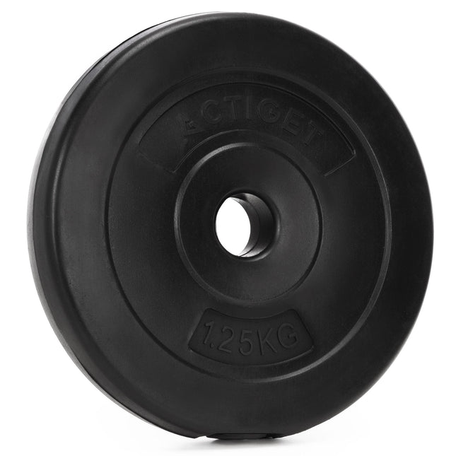 Halterschijf | 1 x 1,25 kg | Kunststof | Zwart | 31 MM