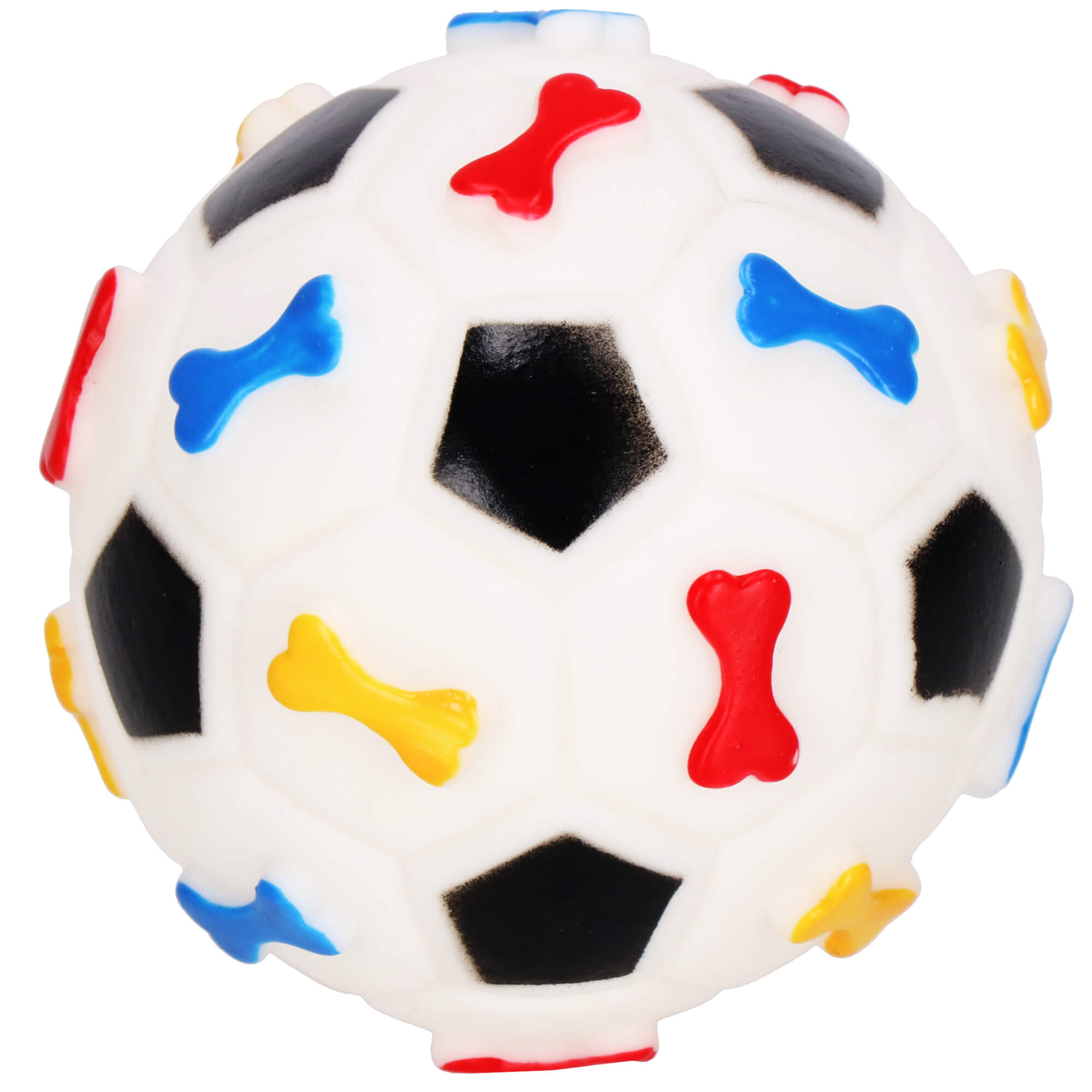 Hondenspeeltje - Hondenbal - Rubber - Bal - Meerkleurig - 7,5 cm