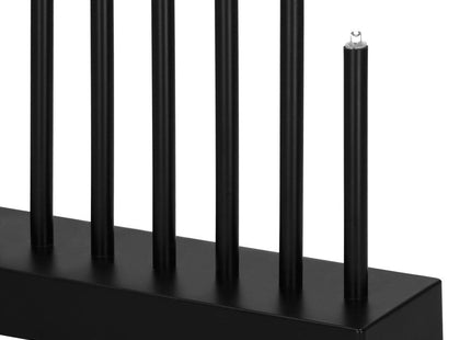 LED Kaarsenbrug | Batterijen | IJspegels | Zwart | Warm Wit