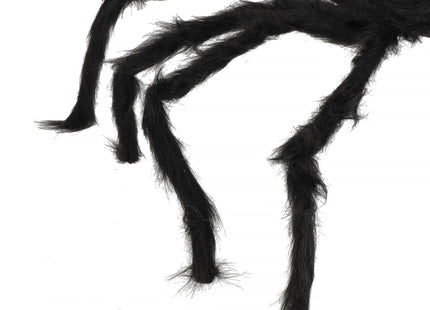 Halloween Decoratie - Spin - Fluffy - Zwart - 90 x 17 Cm