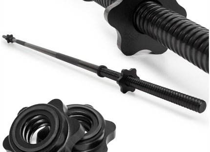 Actiget® Halterstang | Barbell |Staal | 180 cm | 25 mm | 2 Klemmen | Zwart