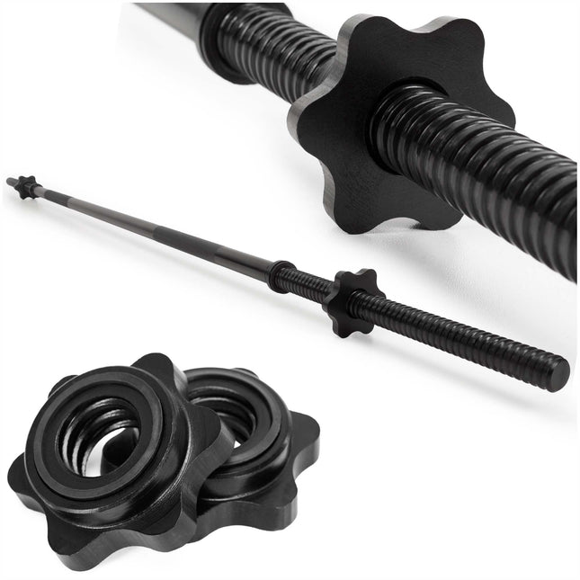 Actiget® Halterstang | Barbell |Staal | 180 cm | 25 mm | 2 Klemmen | Zwart