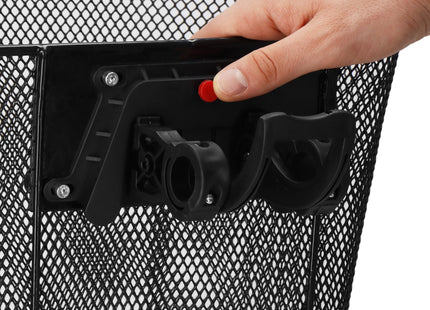 Fietsmand - Kliksysteem - Metaal - Zwart - 6 Kg