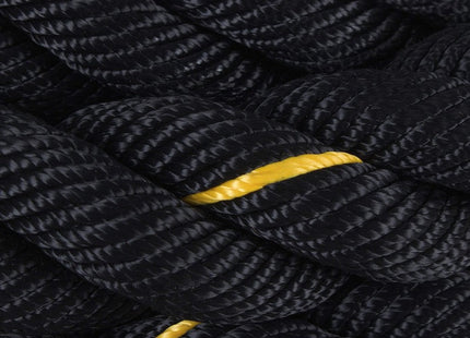 Battle Rope | Fitnesstouw | 7 kg | 9 m | Zwart