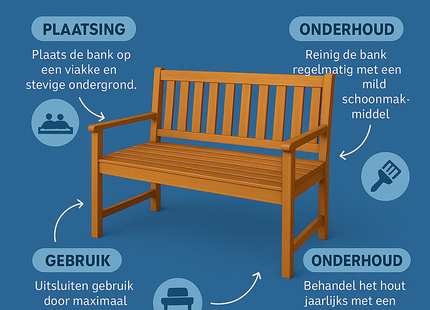 Tuinbank |  118 X 58 X 91 Cm | Naaldhout