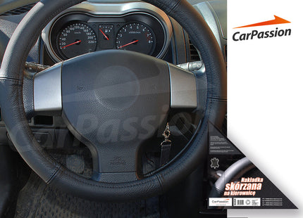 Carpassion Stuurhoes - Steering Cover - Leer - Ø 47-49 CM
