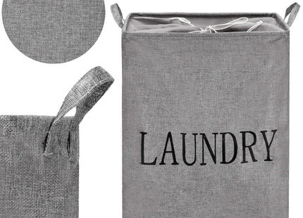 Wasmand - Opbergmand  - Kledingmand - Organizer - Handvatten - Laundry - Grijs