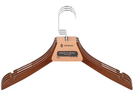 Houten Kledinghangers - 3 Stuks - Draaibaar - Luxe - Bruin