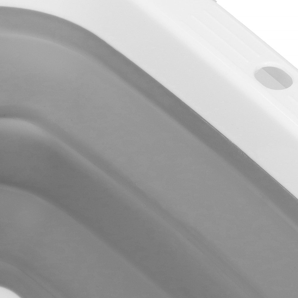 Wasmand | Opvouwbare Wasmand | 8.5L | Grijs/Wit