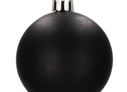Kerstballen | 77 Stuks | Zwart