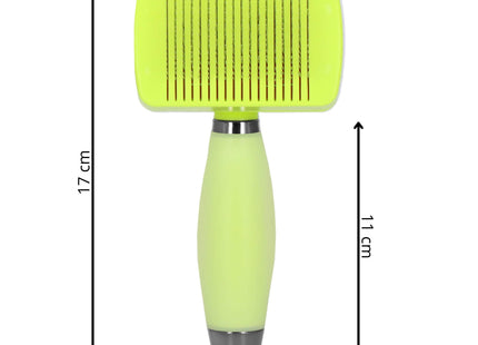 Slicker | Zelfreinigende | Hondenborstel | Kattenborstel | RVS | Groen