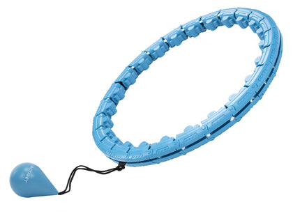 Hoelahoep - Hoepel - Fitness - Verstelbaar - Cardiotraining - Massage - Blauw
