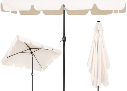 Parasol | Parasols | Kantelbaar | Met Ventilatie | Ecru | 200 X 130 cm
