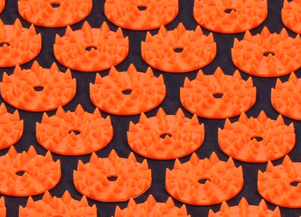 Acupressuurmat - Lichaamsstimulator - Ontspanningsmassageapparaat - Kussen - 65x41 cm - Blauw/Oranje