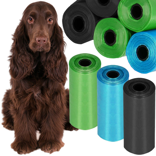 Poepzakjes - Voor Honden - Sterk - Kleurrijk - 3 Rollen - 18 Zakjes - 54 Stuks