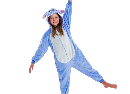 Onesie Kinderen  | Maat 120/130 | Blauw