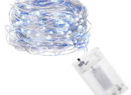 Draadverlichting Kerstboomverlichting - 100 LED - Microdraden - 9.9 M - Koel Wit/Blauw