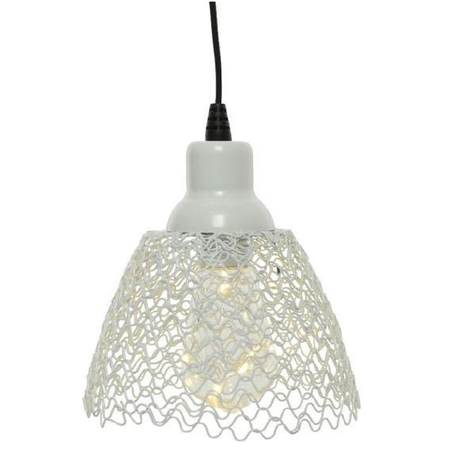 Lumineo Solar Hang Lamp | Led Buitenverlichting Met Dag & Nacht Sensor Op Zonne-Energie | Wit/IJzer