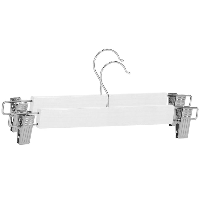 Kledinghangers met Klemmen - 2 Stuks - Draaibaar - Luxe - Inclusief Knijpers - Wit