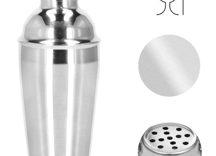 Cocktail Set | 5-Delige Cocktail Shaker Set | RVS | Zilverkleurig