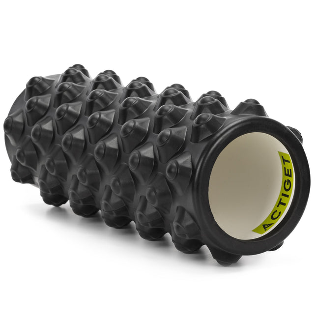 Foamroller | Foam Roller | Medium Hardheid | Triggerpoints | 33 cm | Zwart