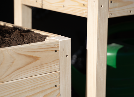 Kweekbak - Plantenbak - Moestuin - Planten - Hout -Rechthoekig - Naturel - 80 x 40 x 50 Cm
