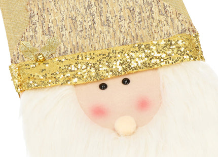 Tafelkleed -Kerst - Kerstman - Goud - 205 x 30 CM