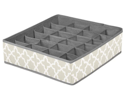 Lade Organizer | 24 Vakken | Grijs/Wit | 33 x 33 cm