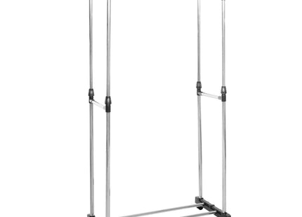 Kledingrek - 2 - Delig -Schoenenrek - Aluminium - Kunststof - 45x150x155 CM