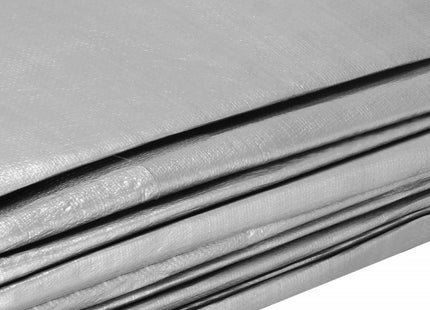 Afdekzeil | Dekzeil | Zeildoek | Waterdicht | PVC | 5 x 3 m | 210 g/m2 | Grijs/Bruin