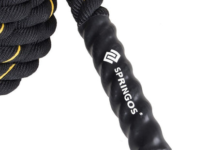 Battle Rope | Fitnesstouw | 7 kg | 9 m | Zwart