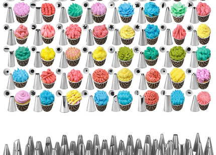 Taart Decoratie Set | 70-Delig | Opbergdoos | Blauw