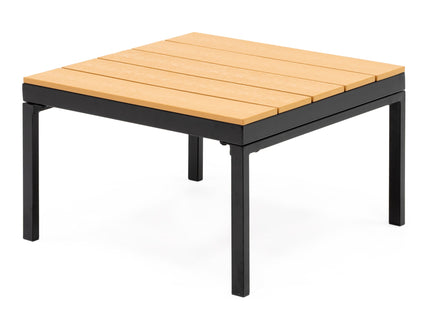 Tuinmeubelset - Loungeset - Tuinmeubilair - Bank - Stoelen - Tafel - Kussens - Zwart - Bruin - Staal - Hout - 150 Kg