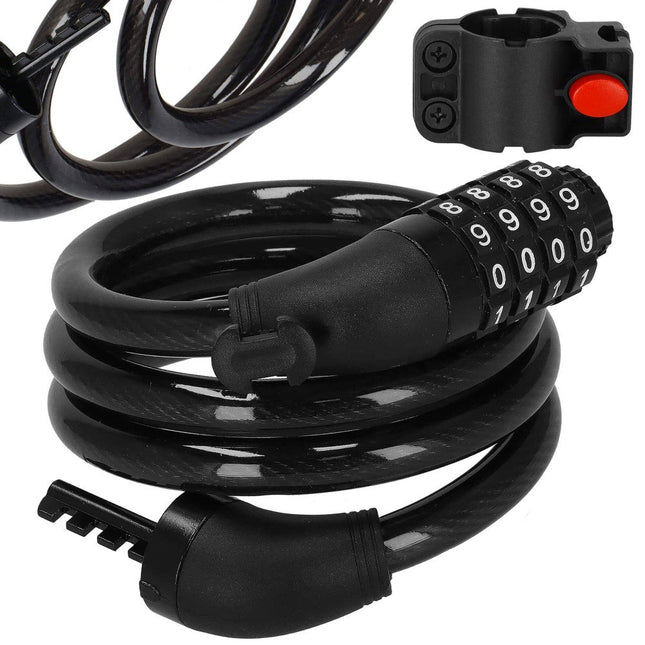 Fietsslot | Cijferslot | Slot | 95 cm | Zwart