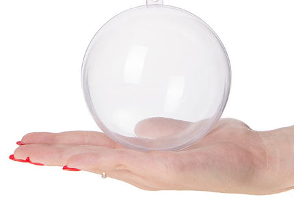 Hobby/DIY Kerstbal | 1 Stuk | 10 cm | Transparant