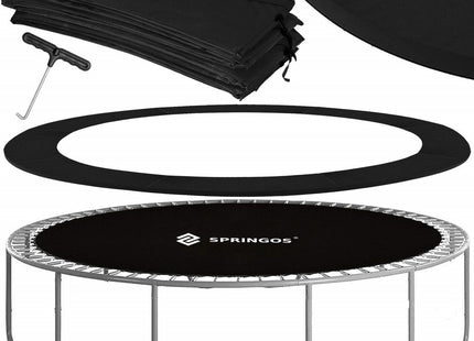 Trampoline | Trampoline met veiligheidsnet | Tuin | 245 cm | Zwart/Geel