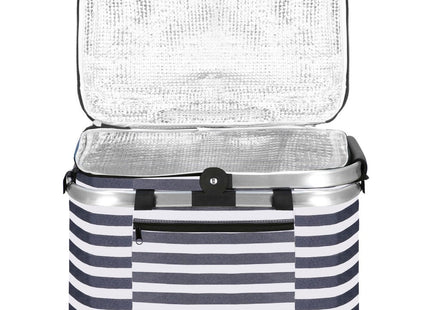 Koeltas | Koelbox | 28 Liter | 40 x 25 x 28 cm | Blauw/Wit
