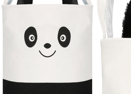 Opbergmand - Speelgoedmand - Kledingmand - Organizer - Deksel - Panda - Handvatten