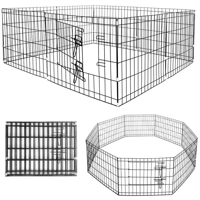 Hondenbench | Hondenren | 160 x 47 cm | Zwart