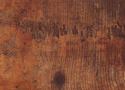 Bijzettafel Op wielen | Rechthoek | Bijzettafel | 2 Stuks | Zwart/Bruin