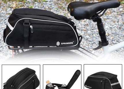 Fietstas - Bagagedrager - PU - 12 L - Zwart