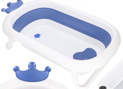 Opvouwbaar Baby Bad - Opvouwbaar - Tot 12 Maanden - 40 L - Blauw - Wit - 83 x 50 x 22,5 cm